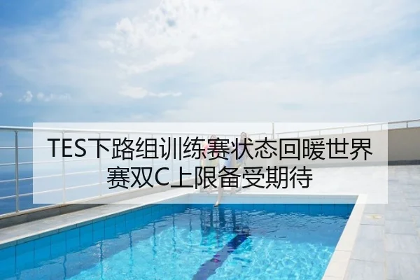 TES下路组训练赛状态回暖世界赛双C上限备受期待
